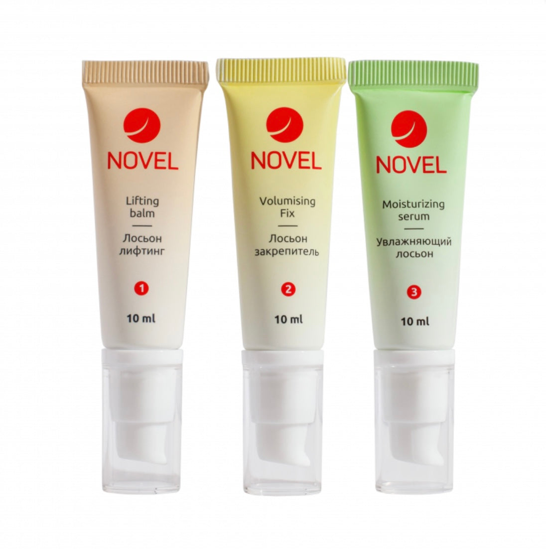 ערכת NOVEL שלושת השלבים להרמת ריסים וגבות