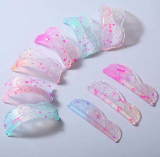 סיליקונים קשת בענן - מעוגל חד 10 מידות נדבקים ללא דבק