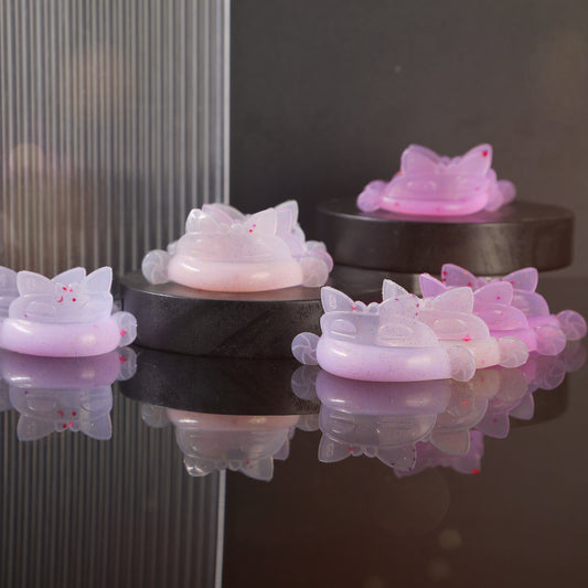 סיליקונים חתול פפיון - מעוגל חד 8 מידות נדבקים ללא דבק