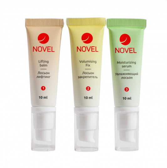 ערכת NOVEL שלושת השלבים להרמת ריסים וגבות